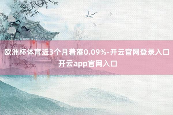 欧洲杯体育近3个月着落0.09%-开云官网登录入口 开云app官网入口